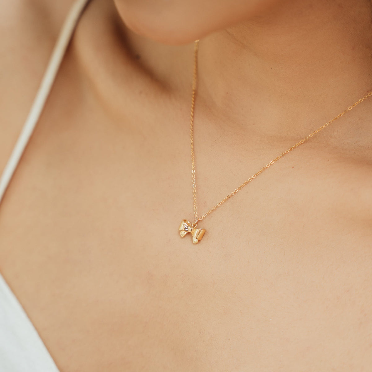 Ribbon Bow Necklace