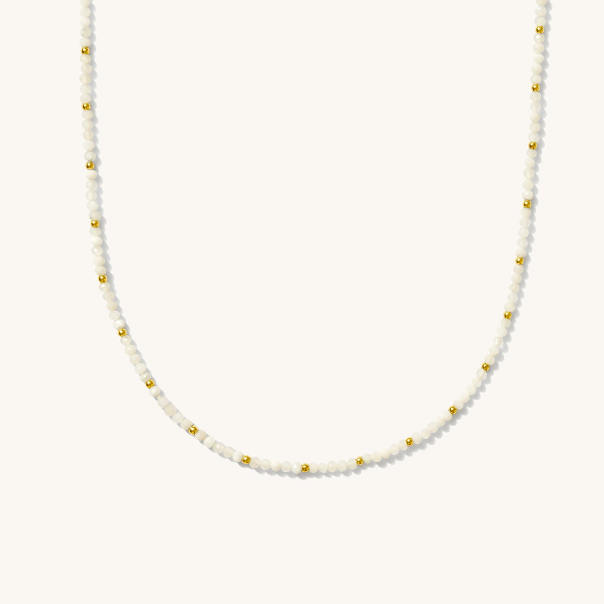Moonstone Bead Necklace