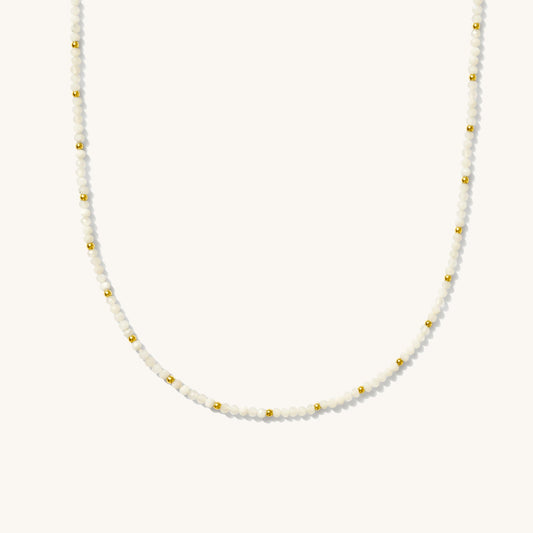 Moonstone Bead Necklace