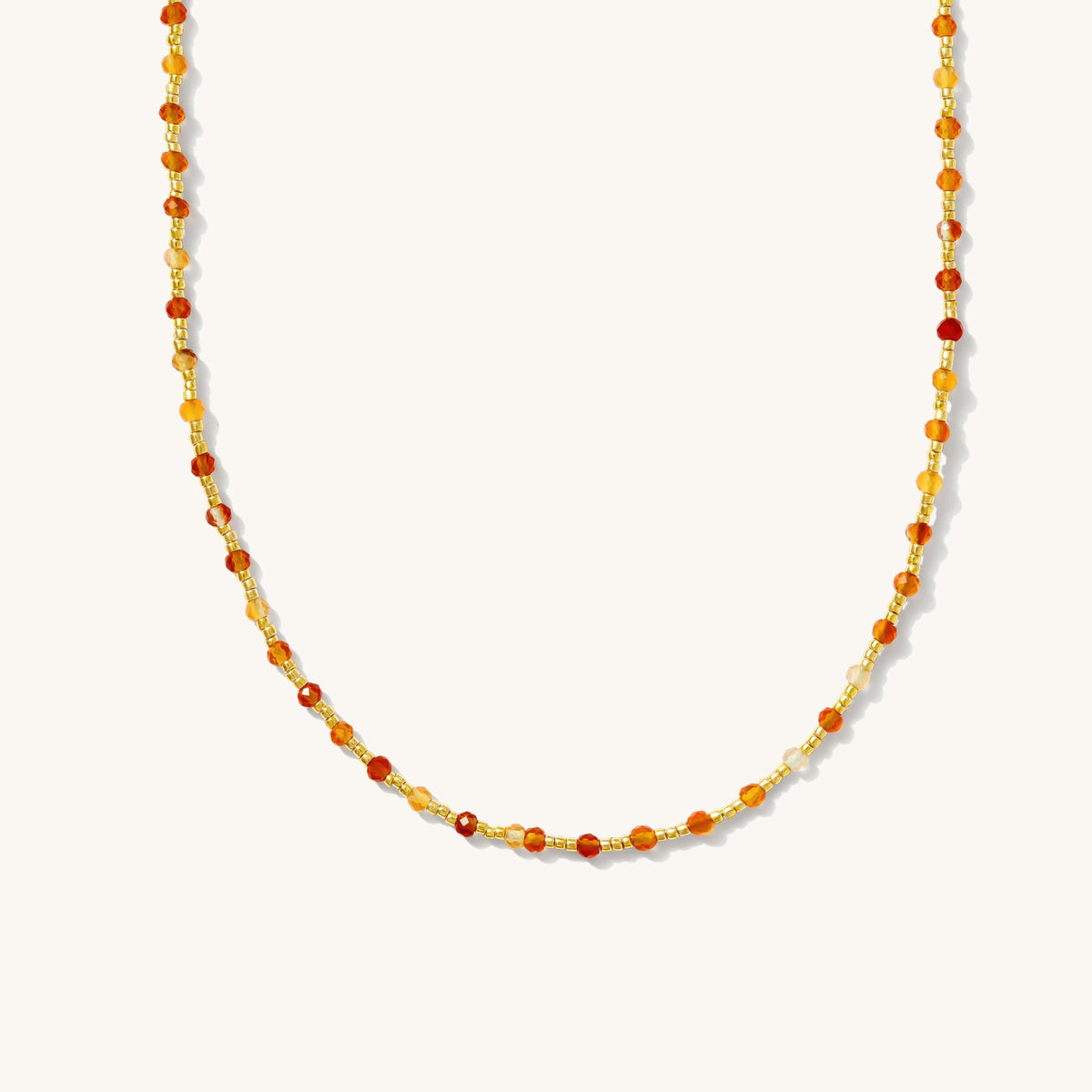 Red Agate Bead Necklace