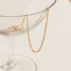 Dainty Figaro Chain Necklace - 14k Solid Gold (PRE-ORDER)