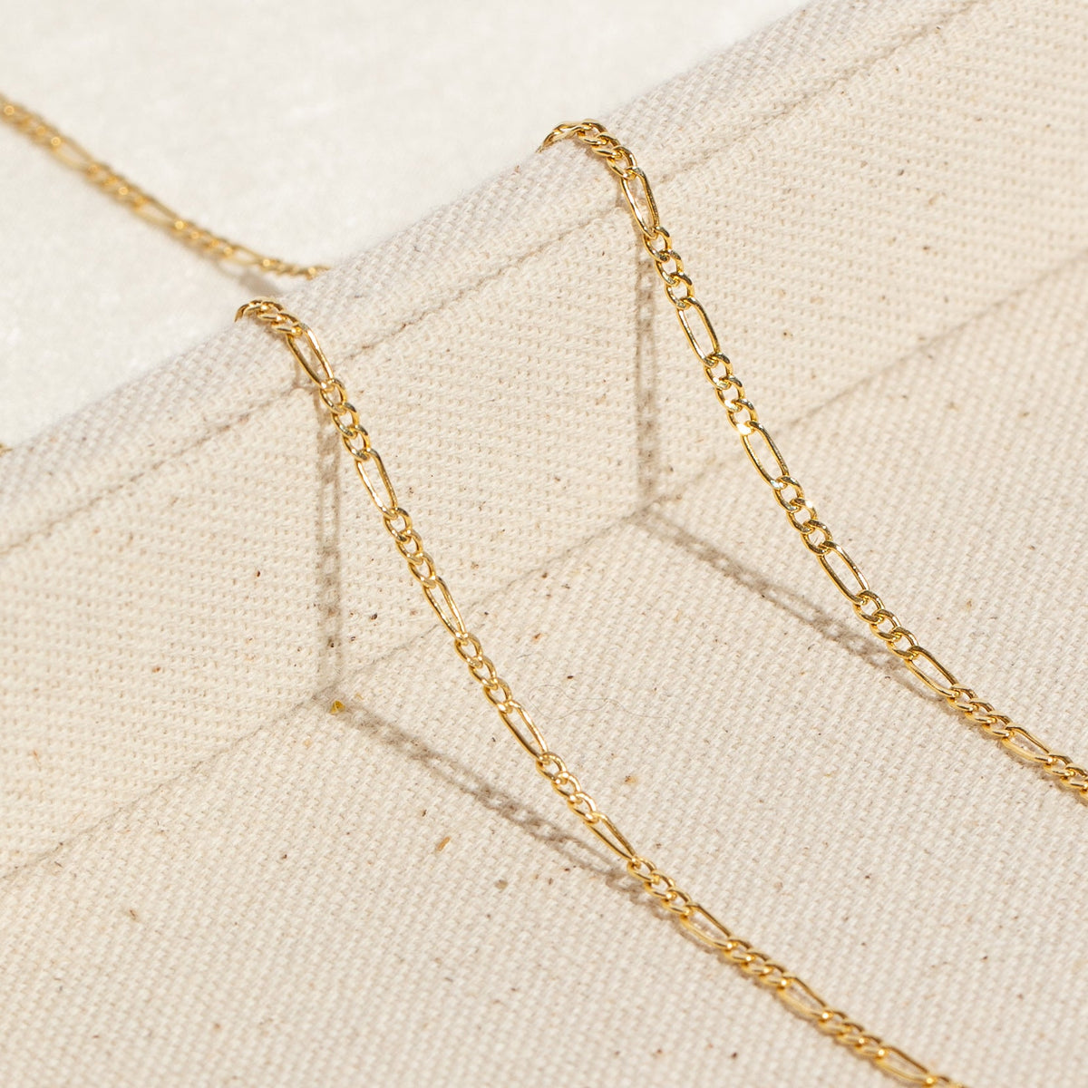 Dainty Figaro Chain Necklace - 14k Solid Gold (PRE-ORDER)