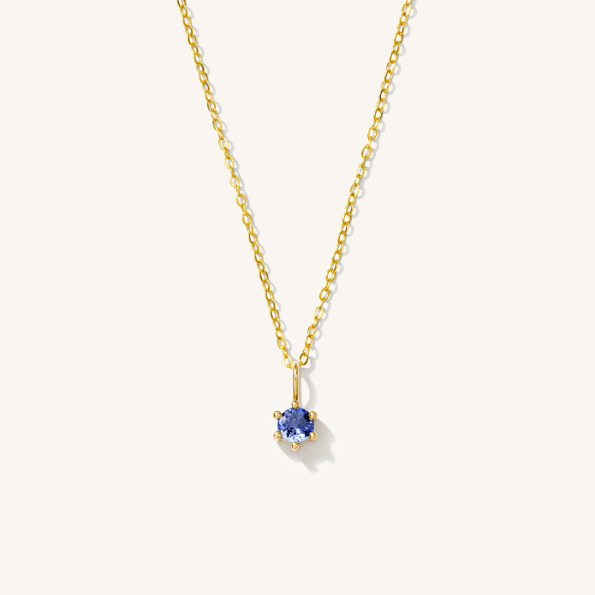 14k Birthstone Charm Necklace