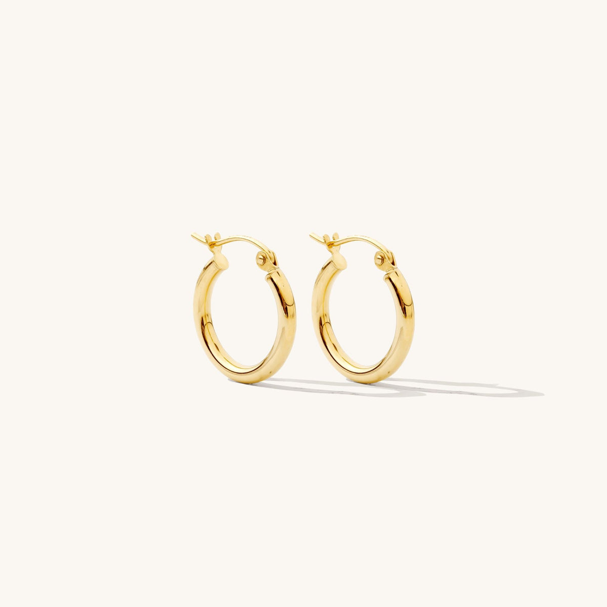 Everyday Hoop Earrings - 14k Solid Gold