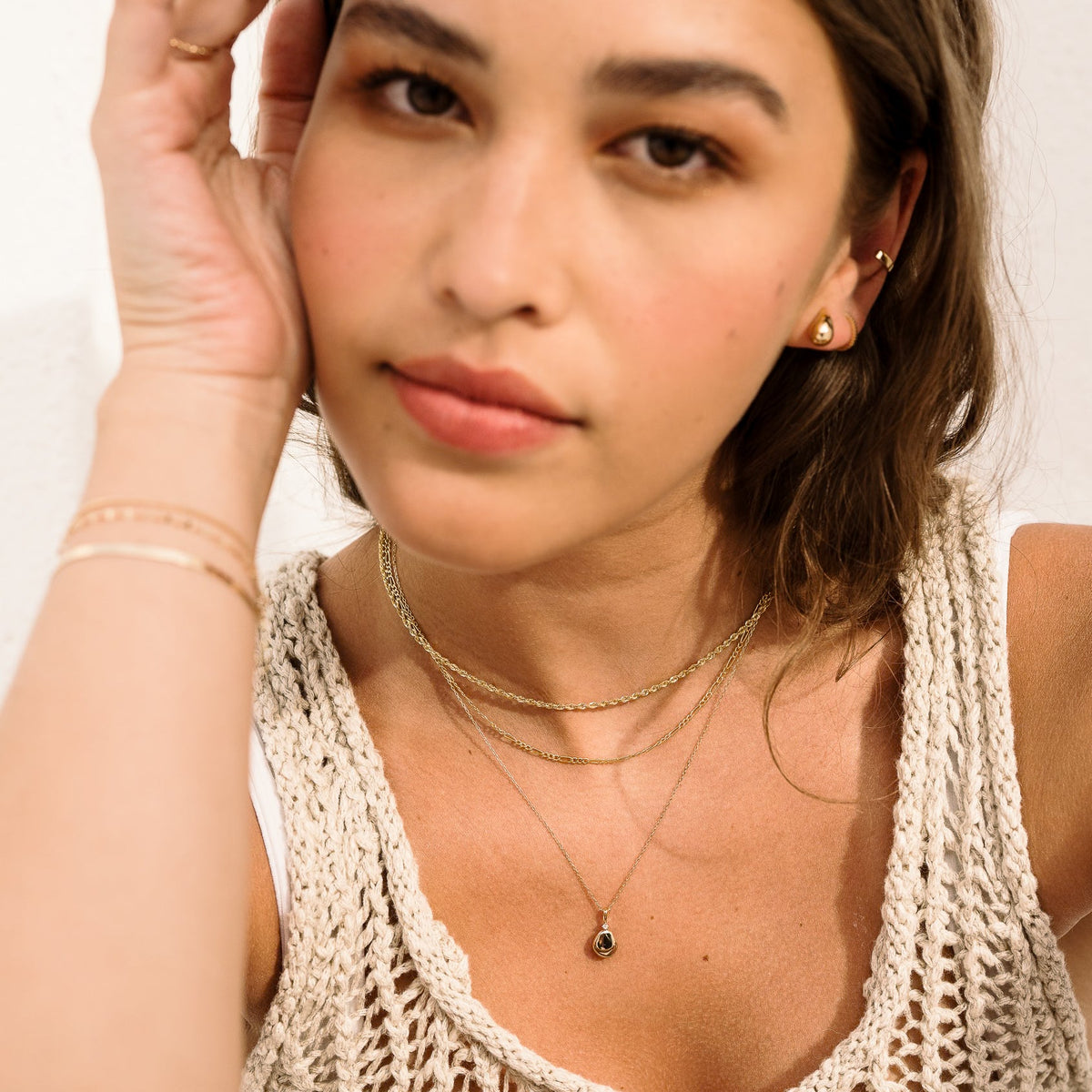 French Rope Necklace - 14k Solid Gold