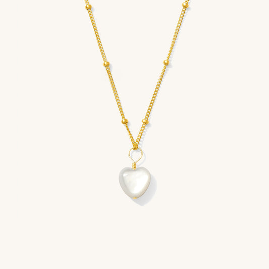 Pearl Heart Necklace