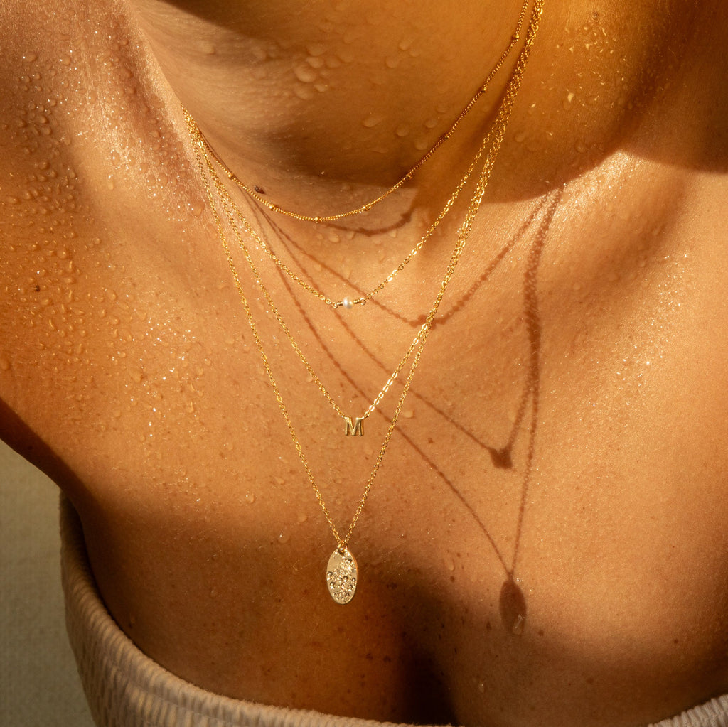Tiny Initial Necklace