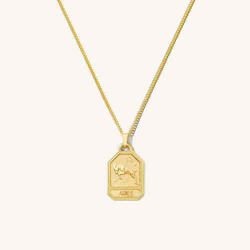 Zodiac Tag Necklace