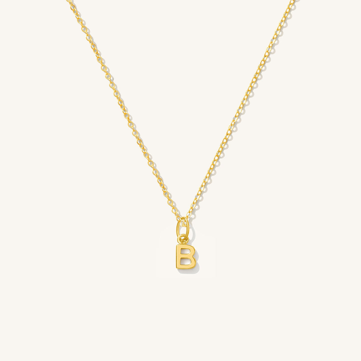 Tiny Hanging Initial Necklace