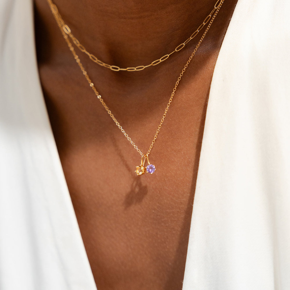 Citrine Charm (November Birthstone)