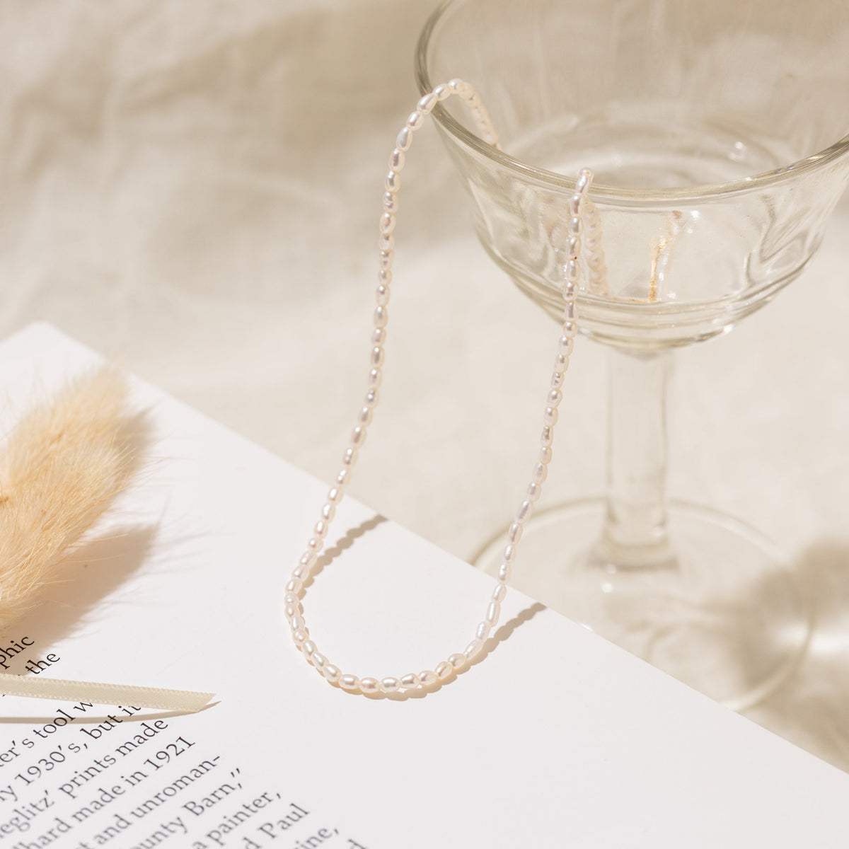 Dainty Pearl Strand Necklace