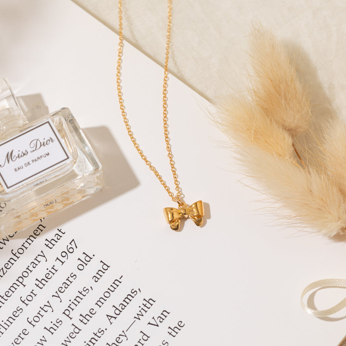 Ribbon Bow Necklace