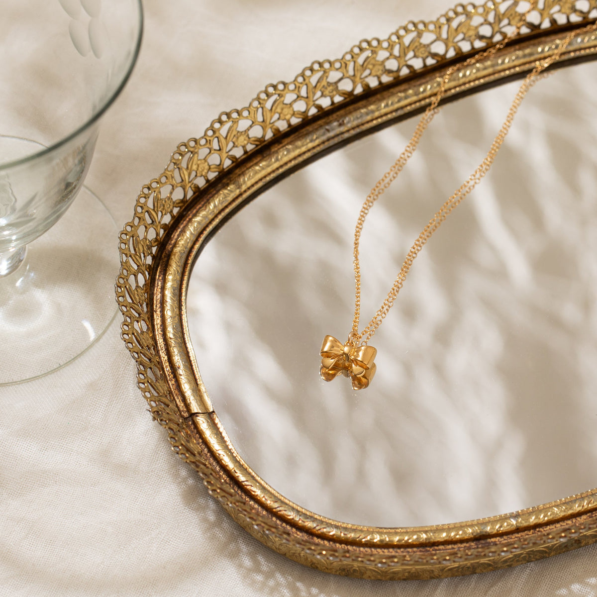 Ribbon Bow Necklace