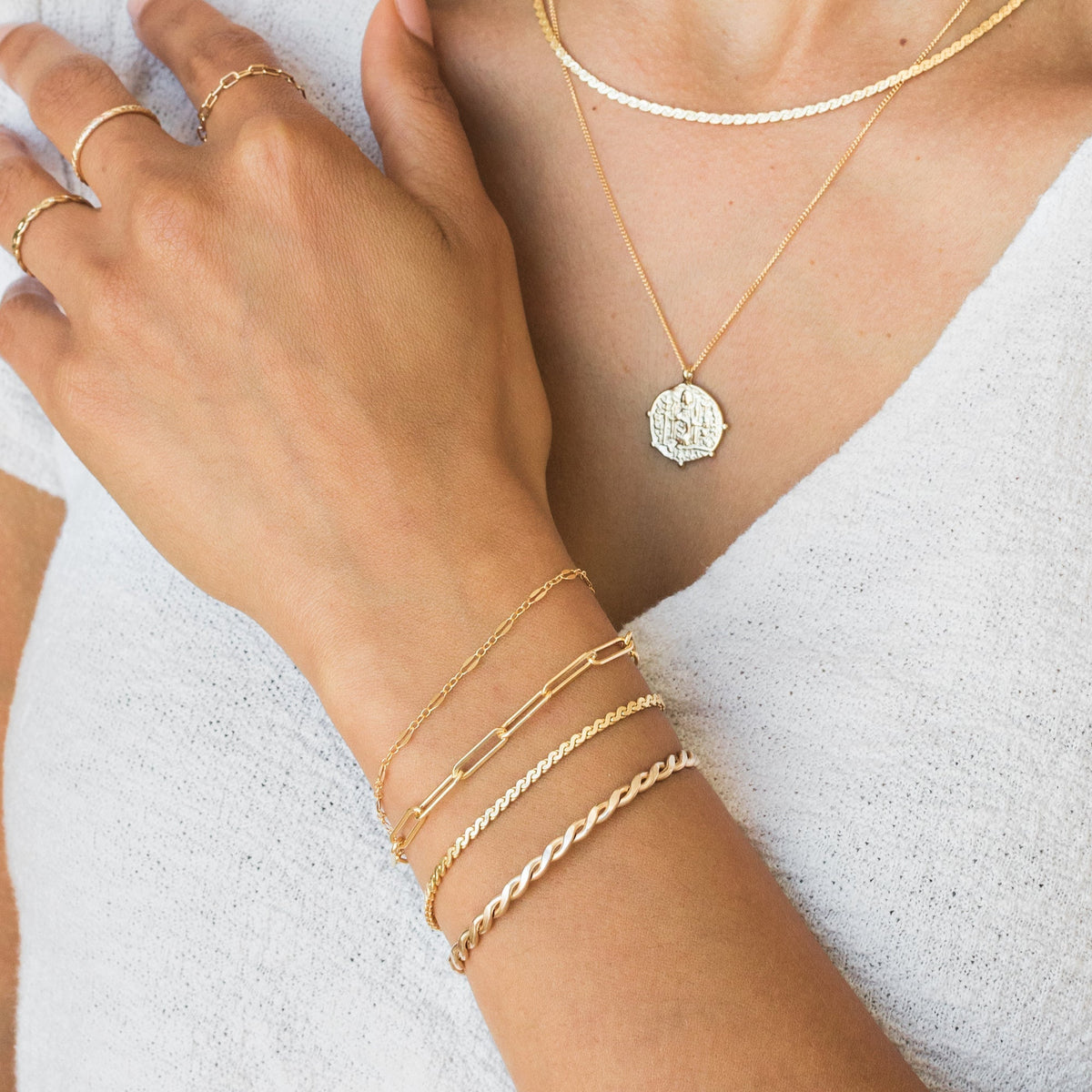 Chunky Paperclip Bracelet