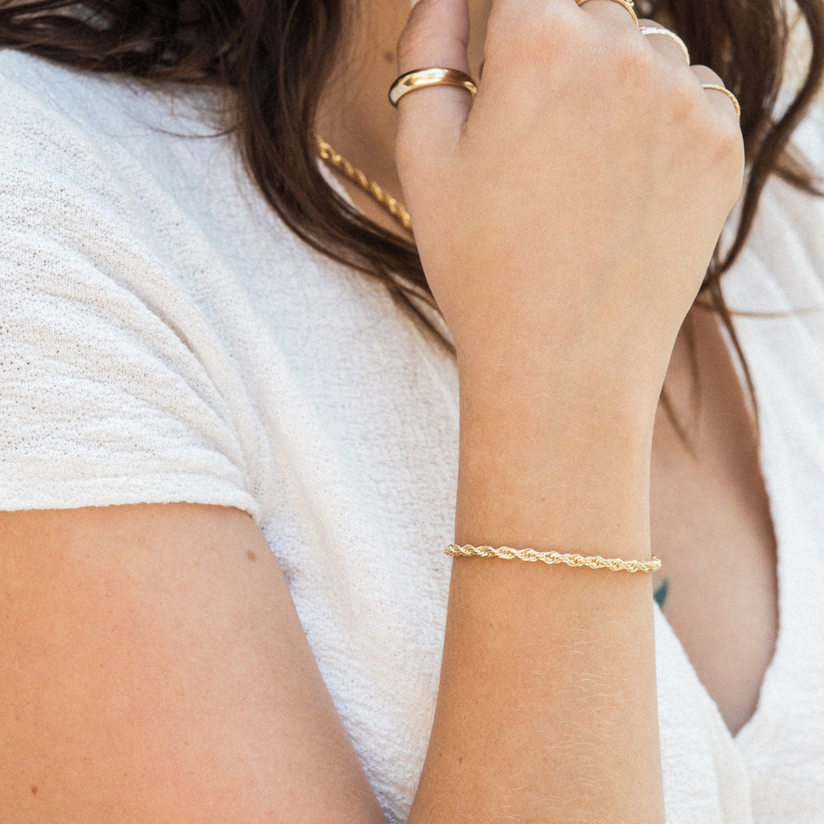 Chunky Rope Chain Bracelet