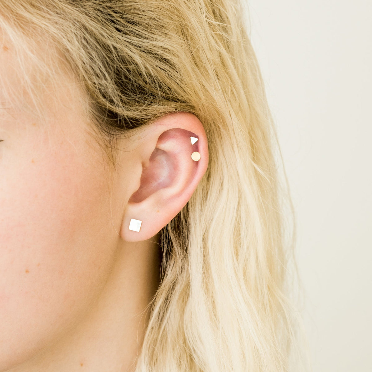 Circle Stud Earrings