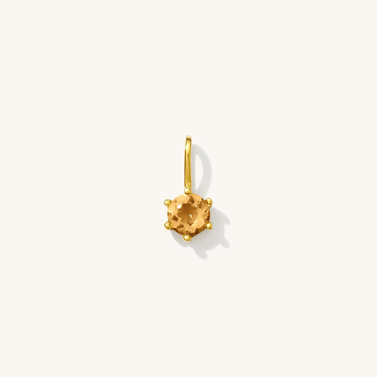 Citrine Charm (November Birthstone)