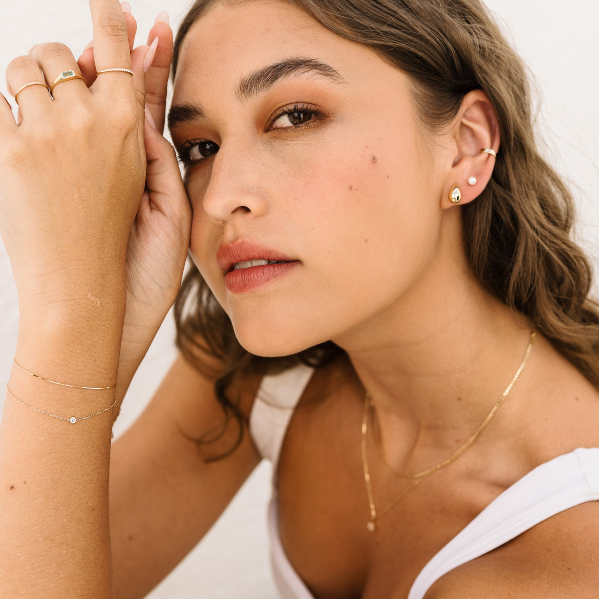 Pearl Screwback Stud Earrings