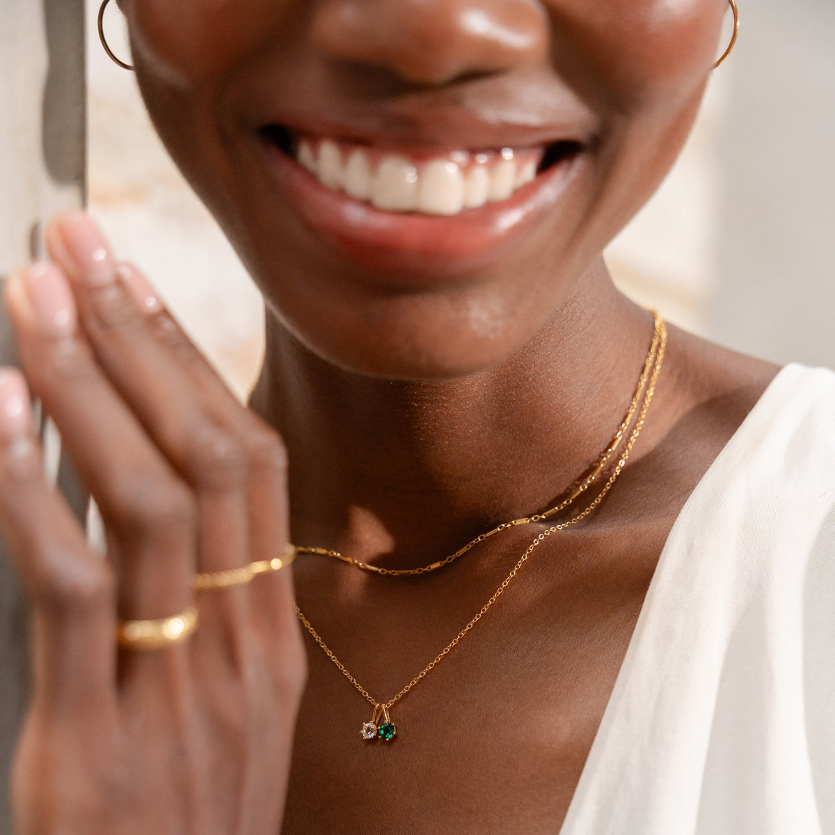 Emerald Charm (May Birthstone)