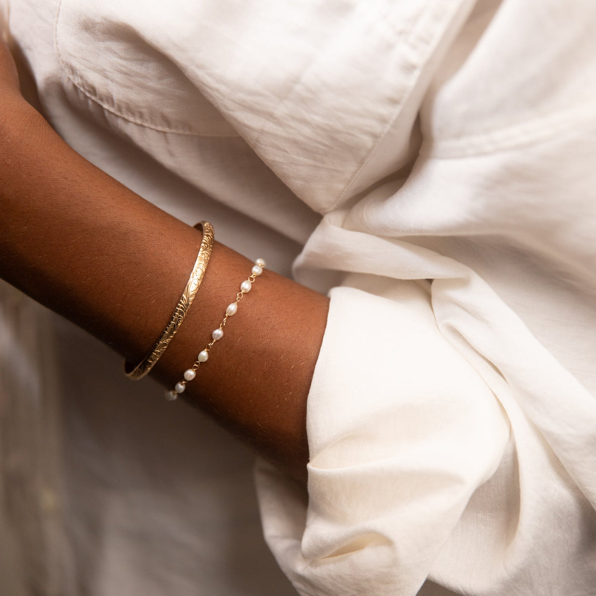 Flower Cuff Bracelet