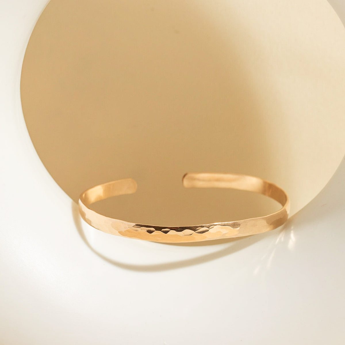 Hammered Statement Cuff Bracelet