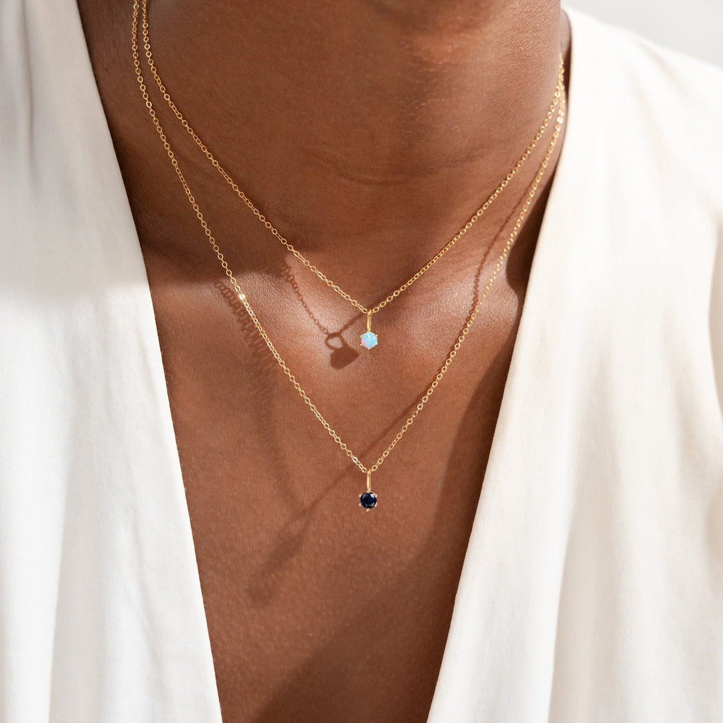 Sapphire Charm (September Birthstone)