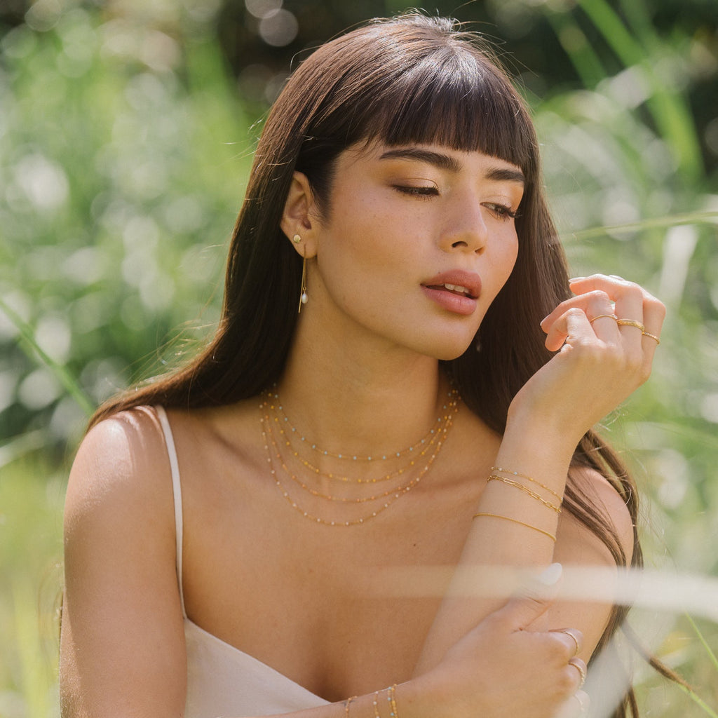 Dainty Enamel Chain Necklace