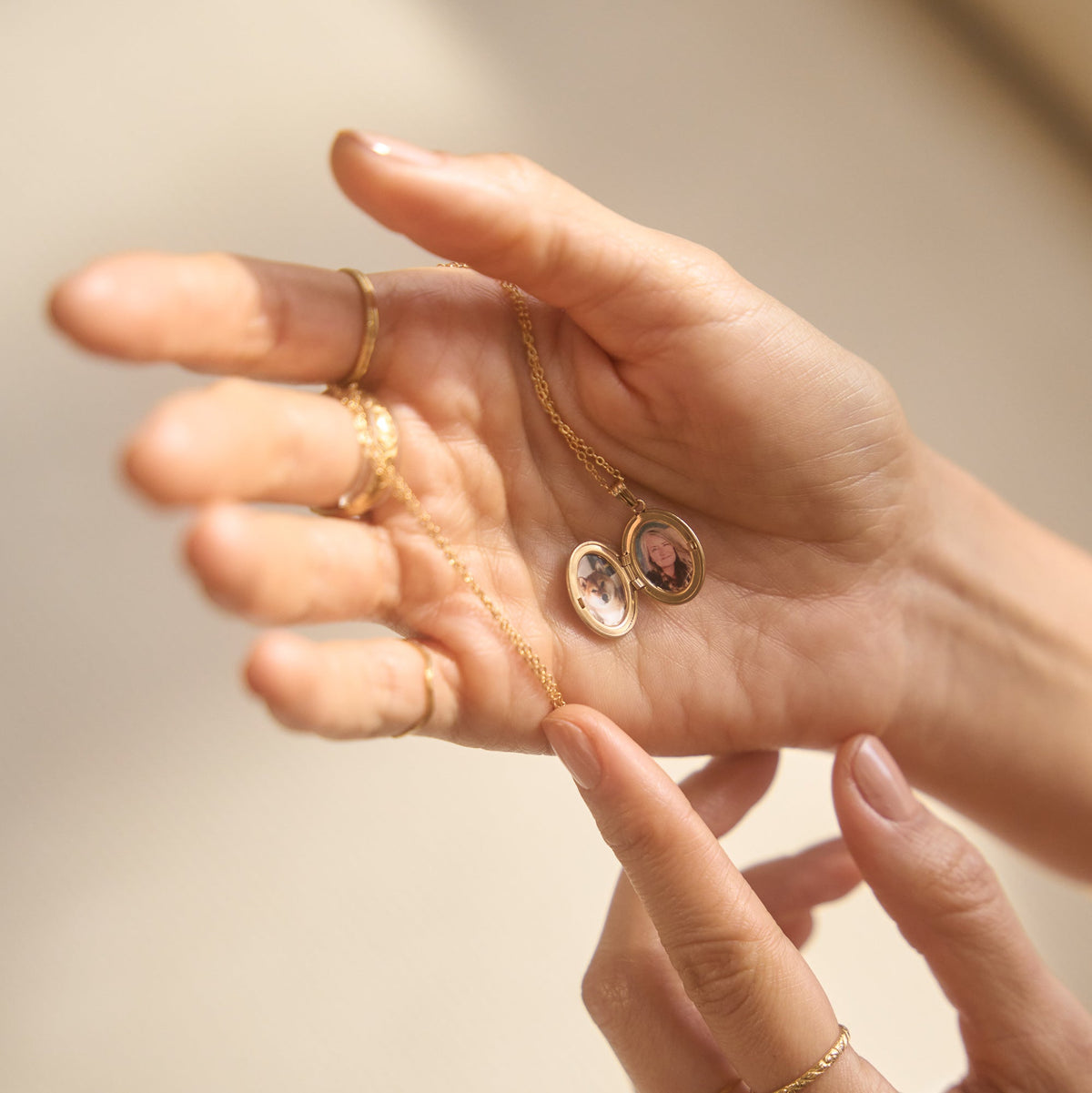 Oval Locket Necklace