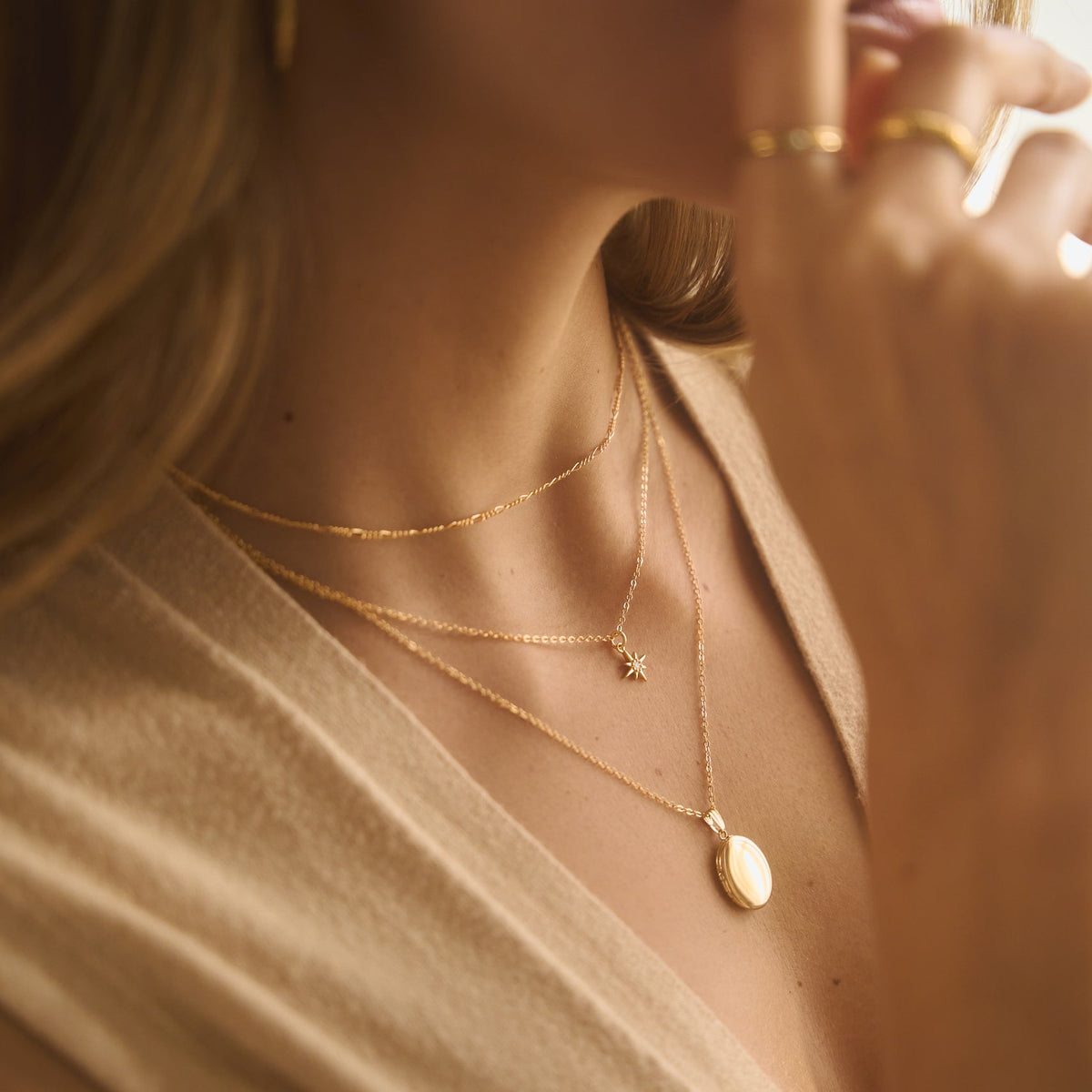 Oval Locket Necklace