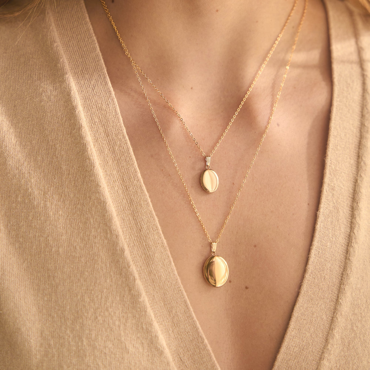 Oval Locket Necklace