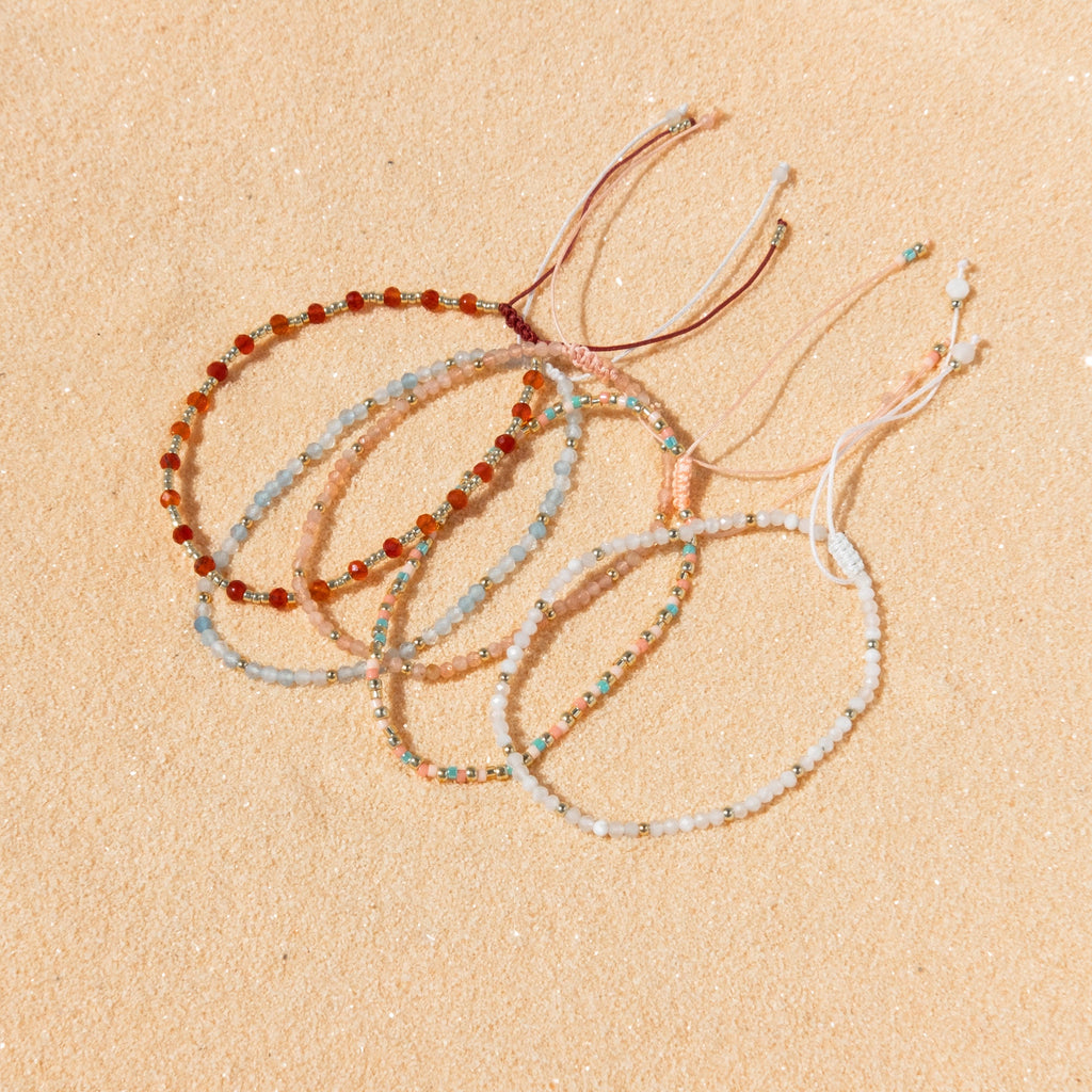 Red Agate Bead Bracelet