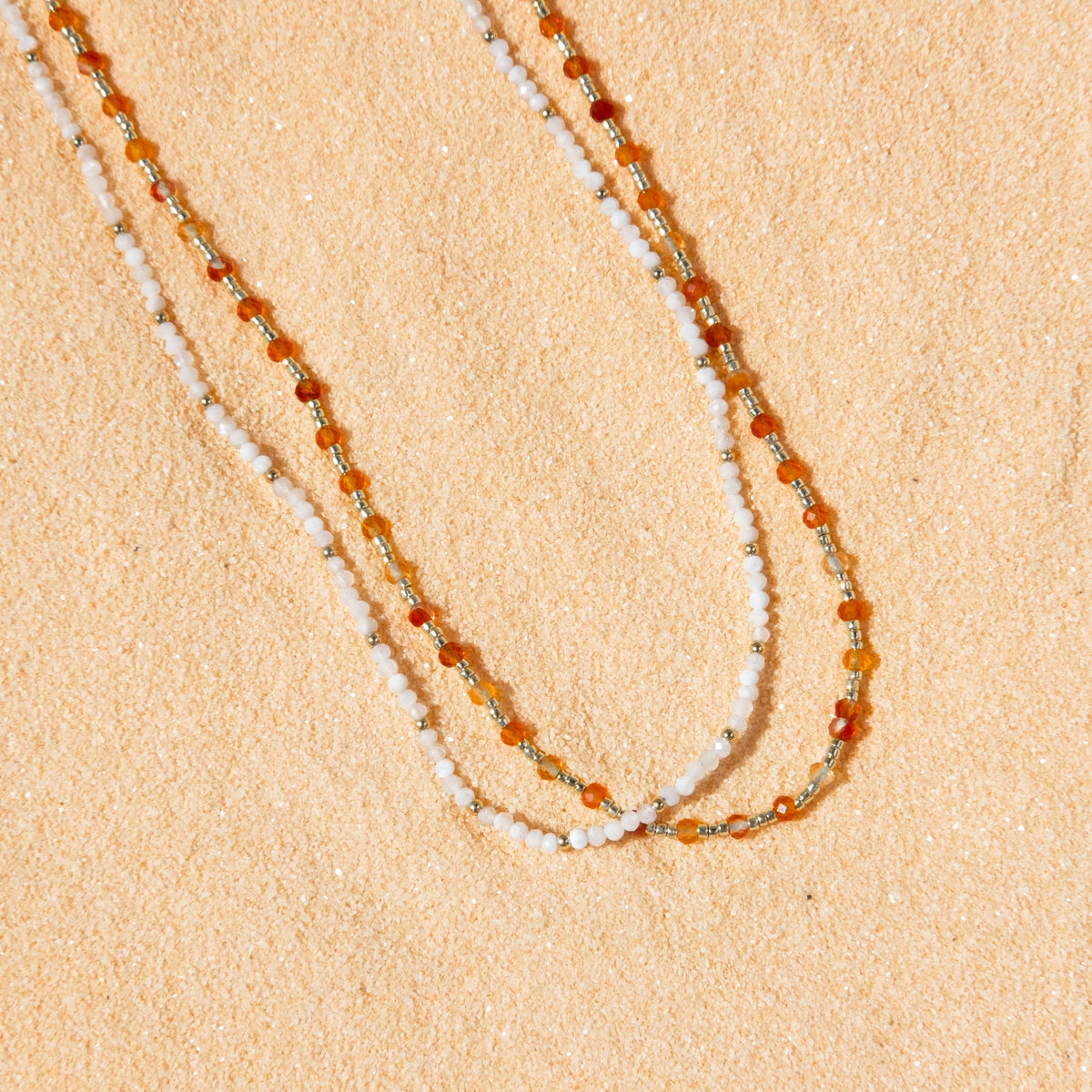 Moonstone Bead Necklace
