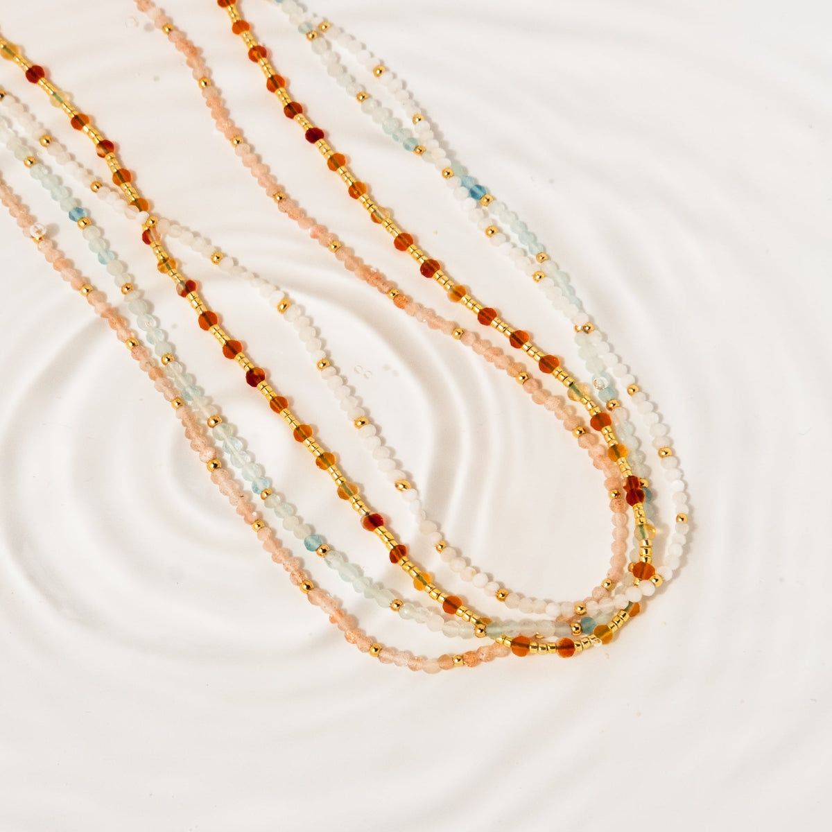 Moonstone Bead Necklace