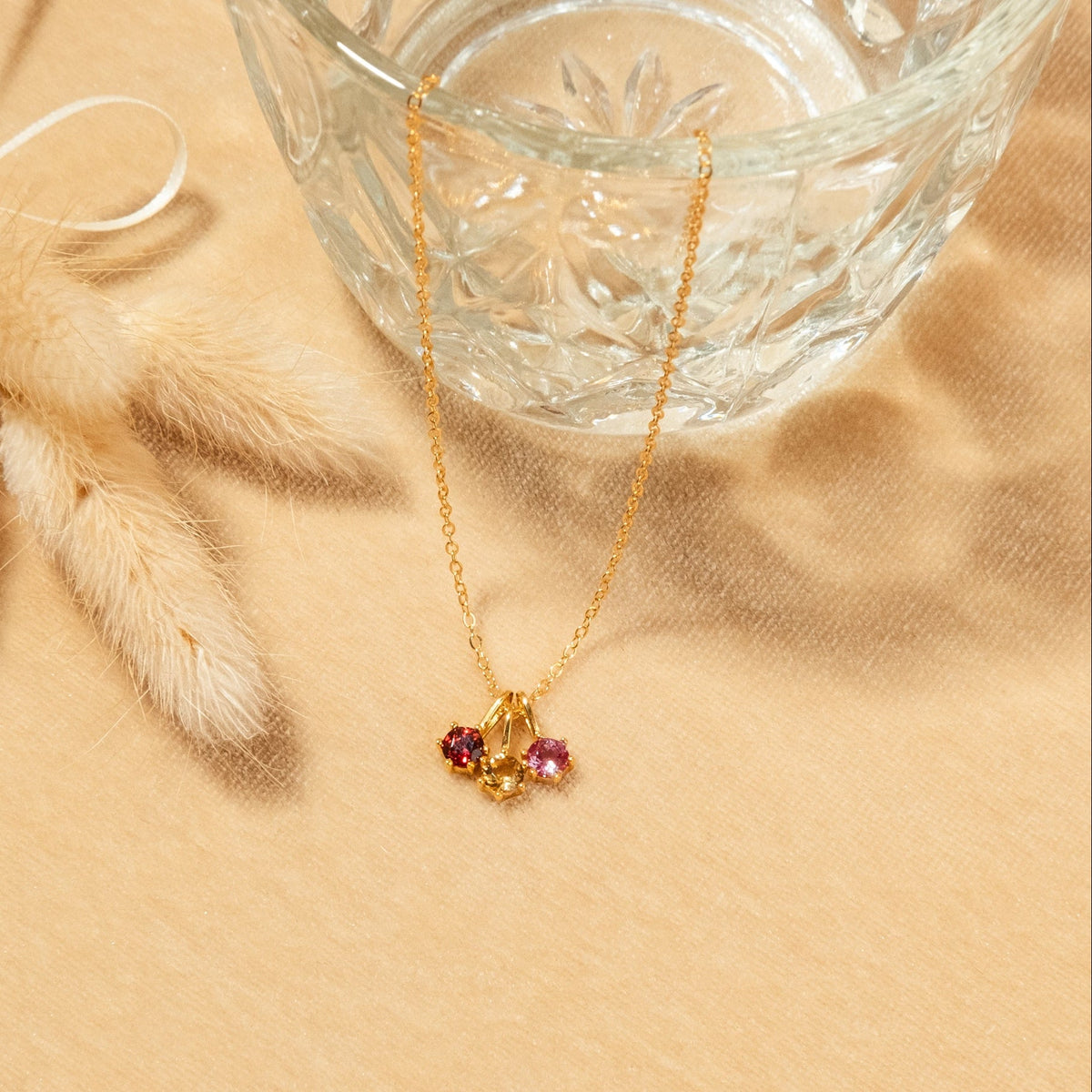 Garnet Charm (January Birthstone)