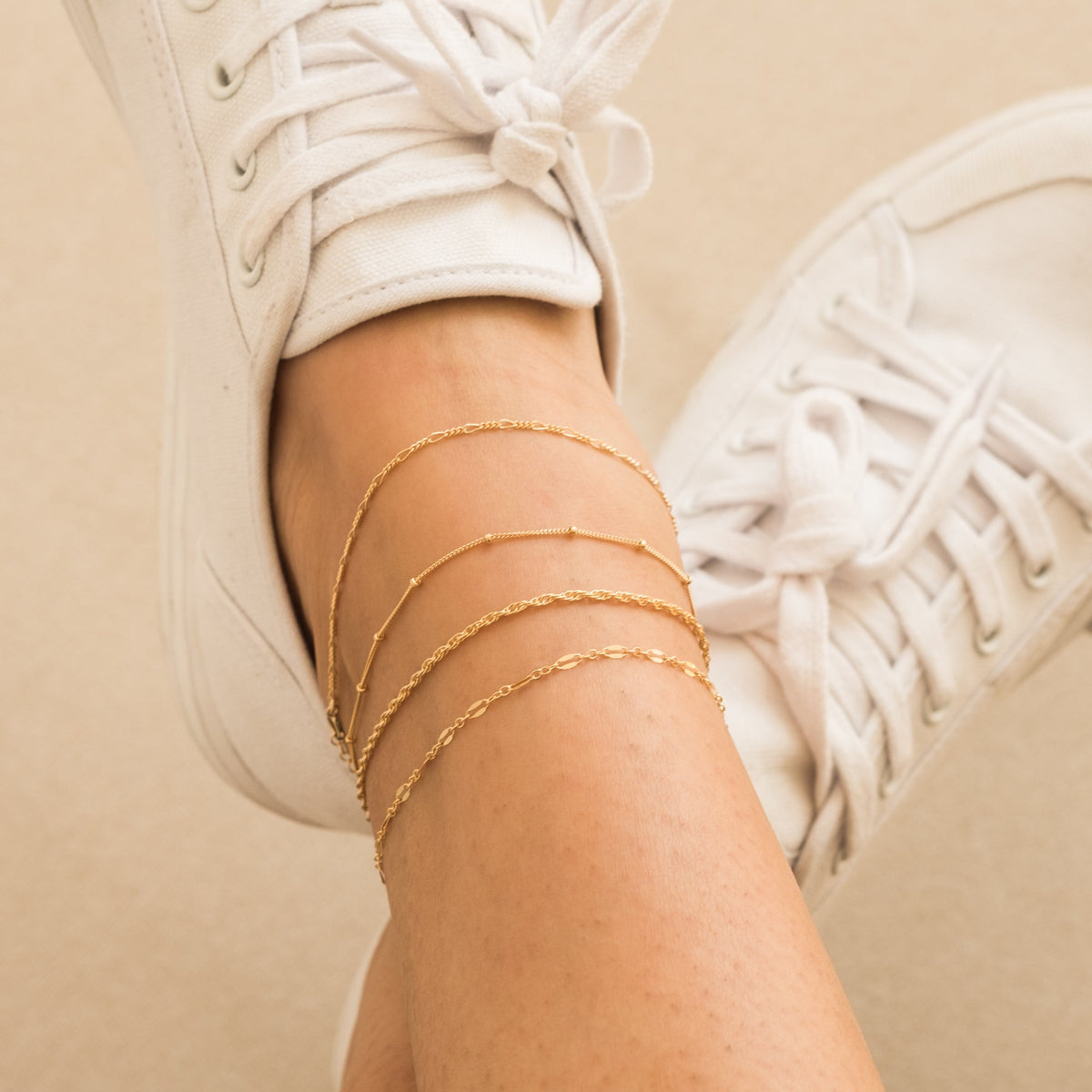 Dainty Satellite Chain Anklet