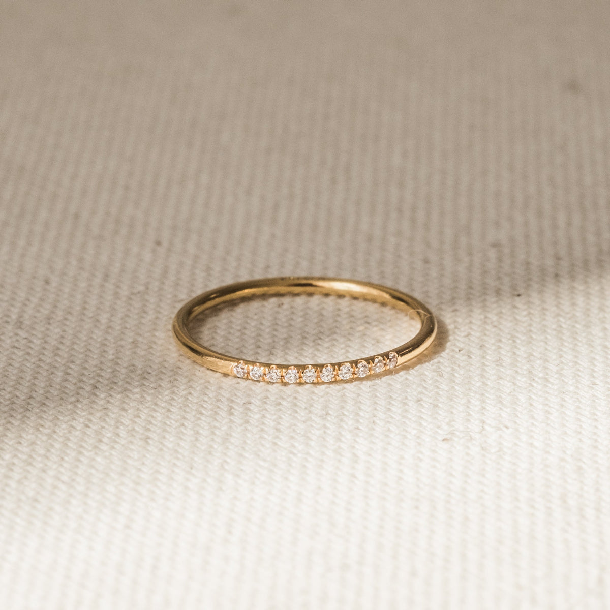 Pavé CZ Stacking Ring