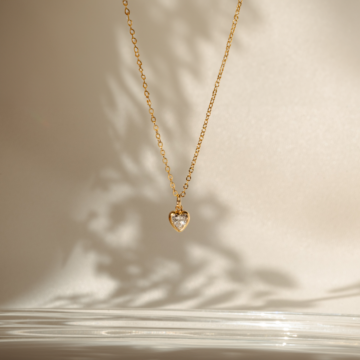 Tiny Heart CZ Necklace