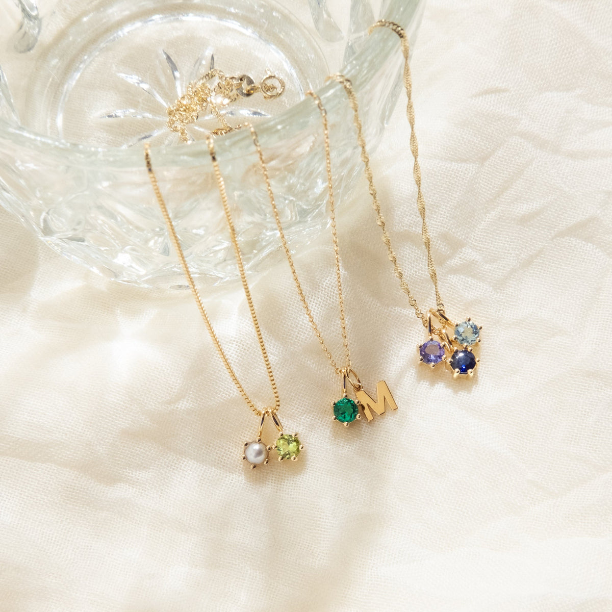 Peridot Charm (August Birthstone) - 14k Solid Gold
