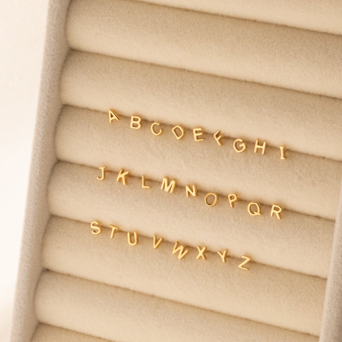Tiny Initial Stud Earring (Single)