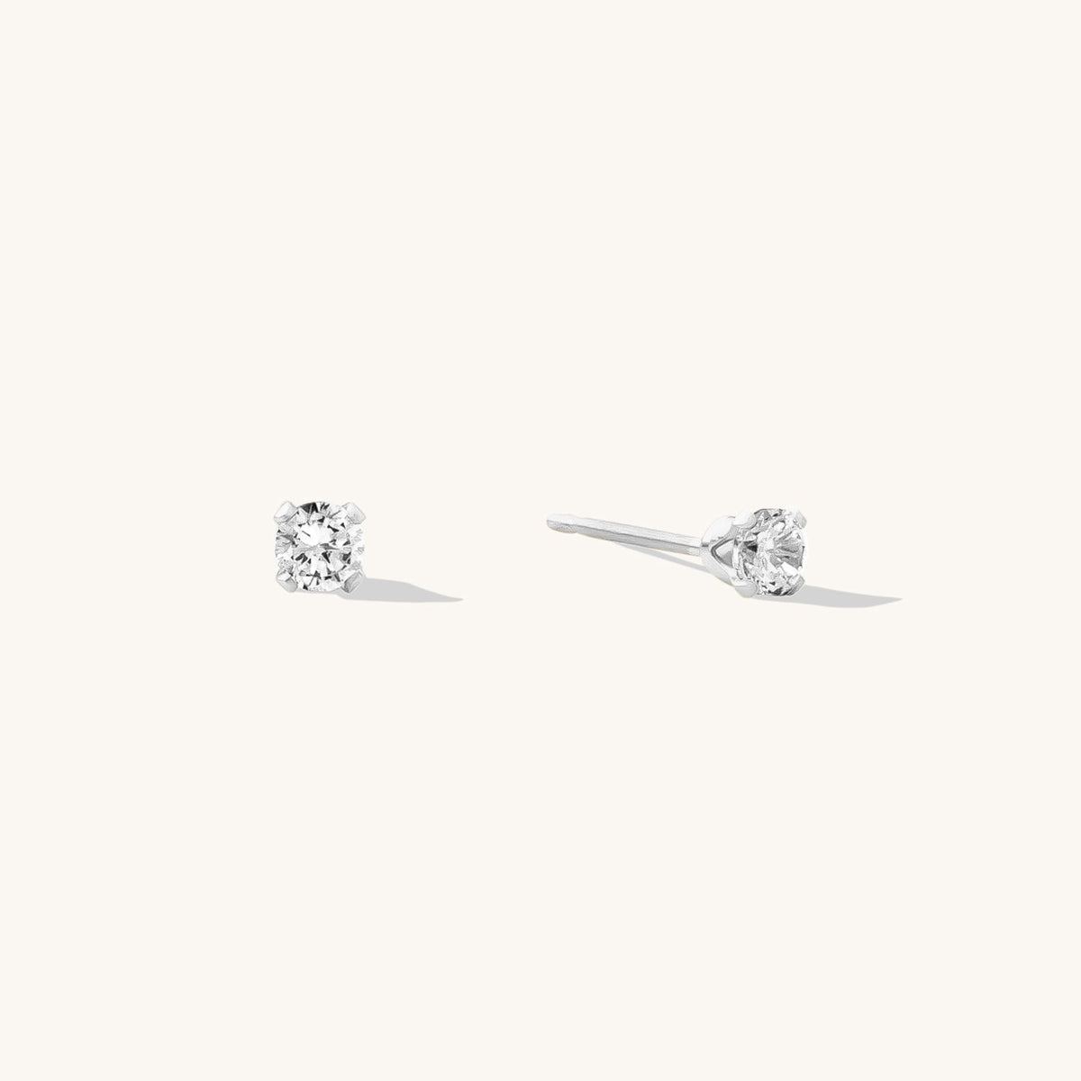 Dainty CZ Stud Earrings