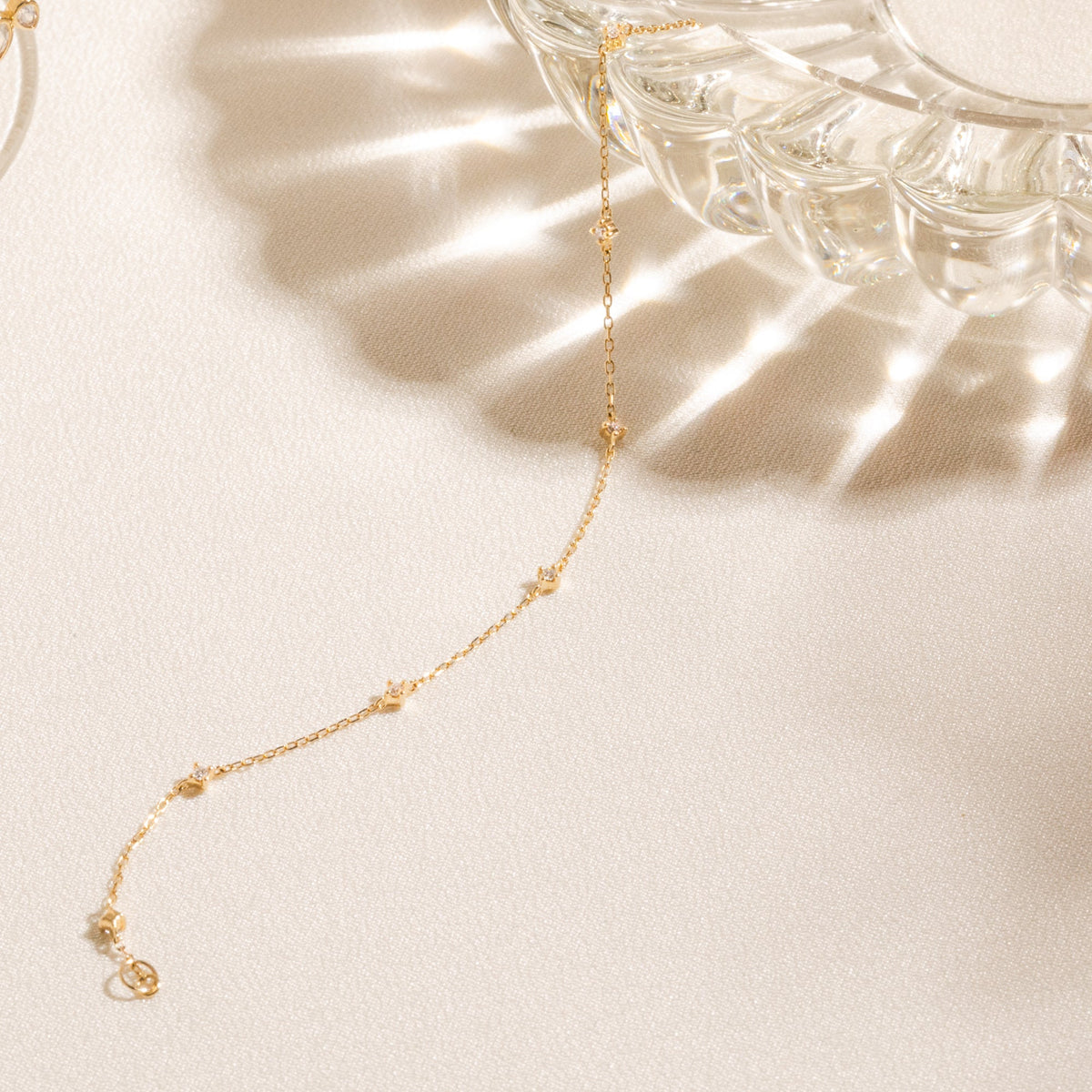 Dainty Diamond Station Bracelet - Reversible