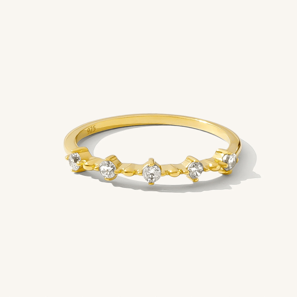 Dainty Floating CZ Ring