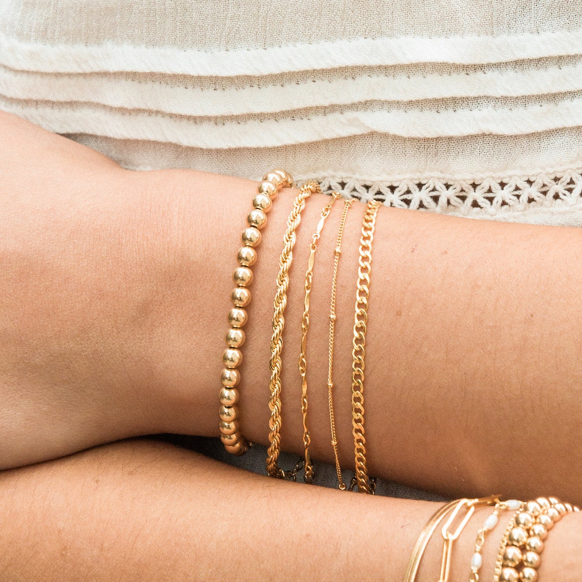 Dainty Satellite Chain Bracelet