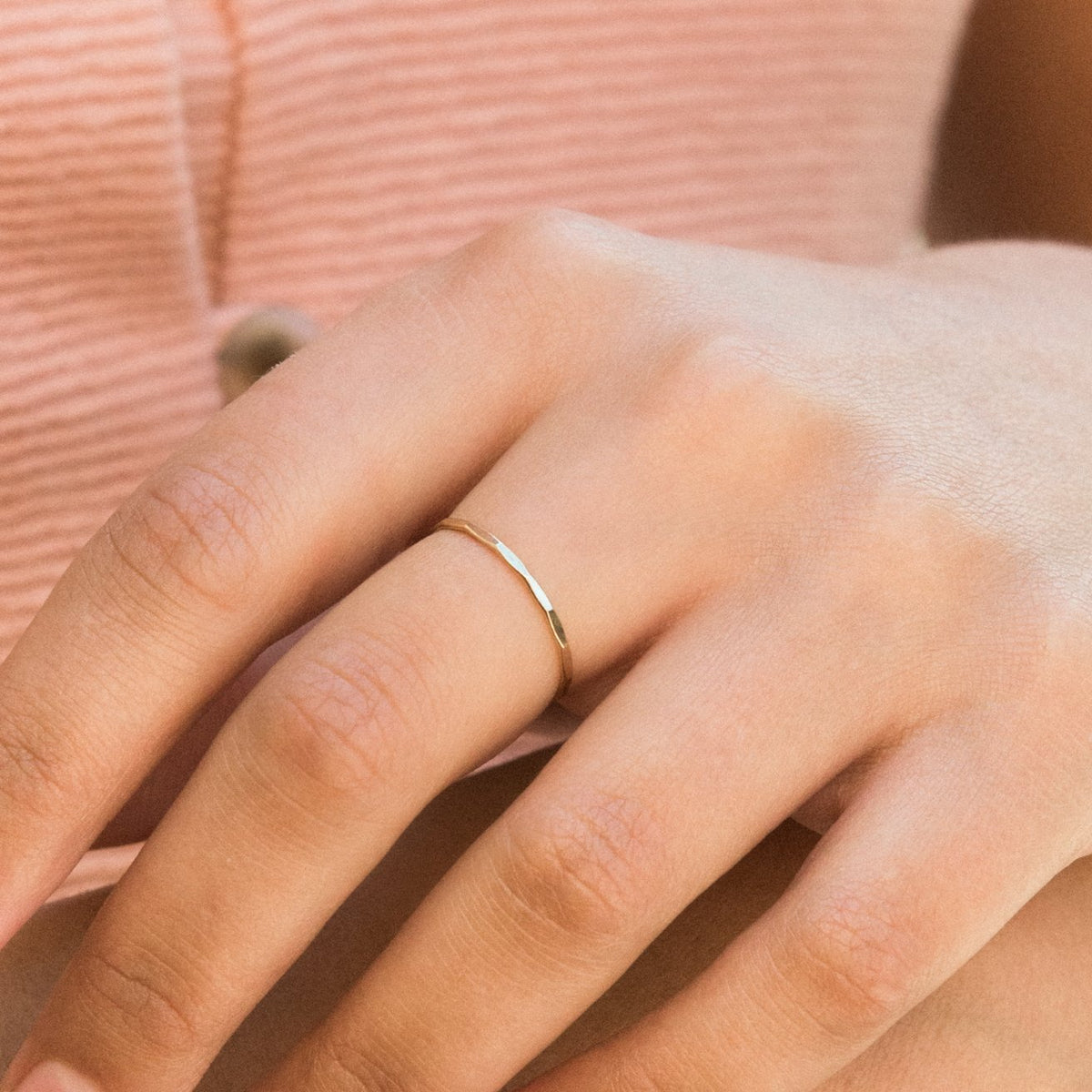Dapped Stacking Ring