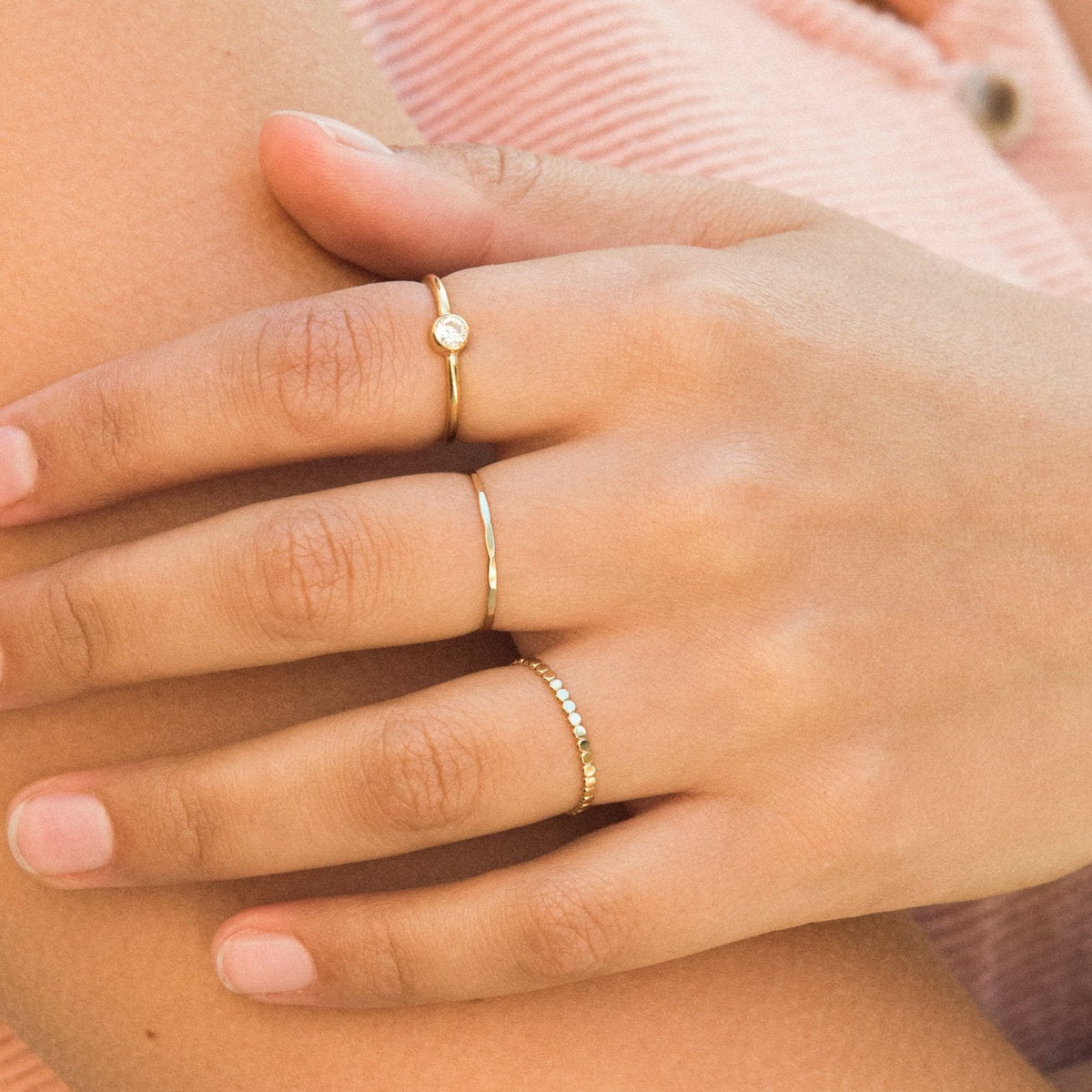 Dapped Stacking Ring