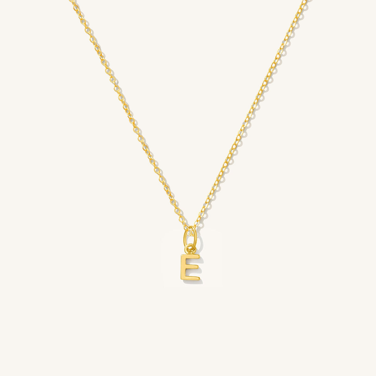Tiny Hanging Initial Necklace