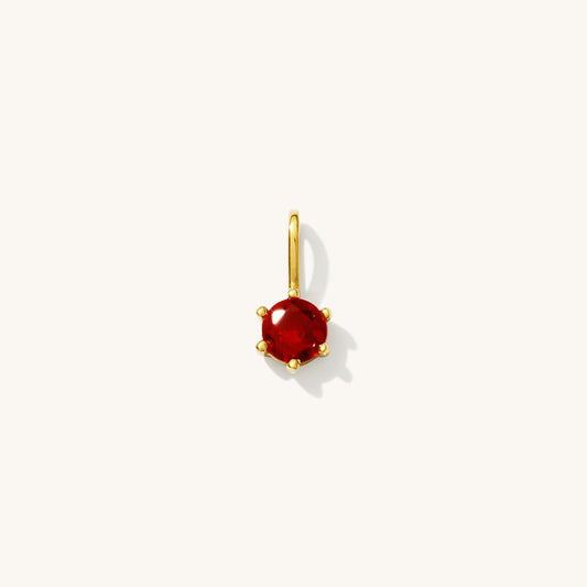 Garnet Charm (January Birthstone)