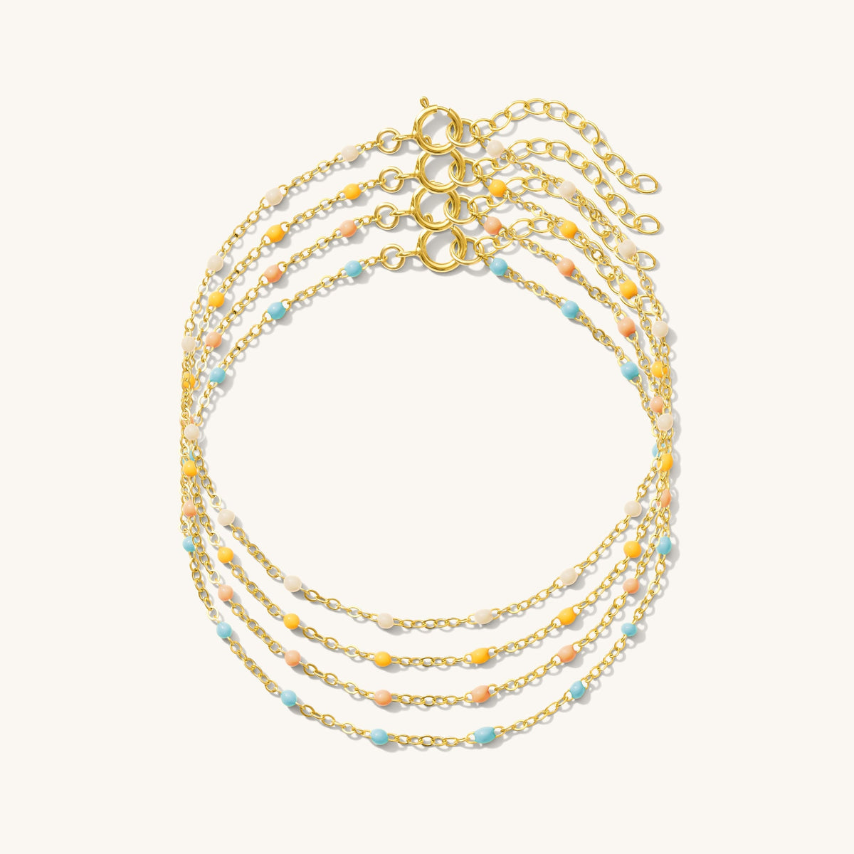 Dainty Enamel Chain Bracelet