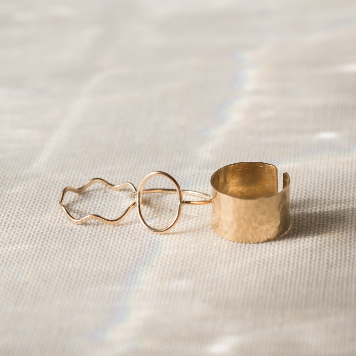 Hammered Cuff Ring