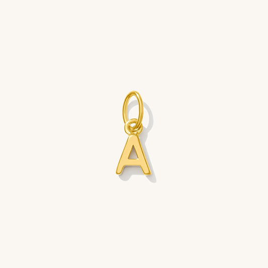 Tiny Hanging Initial Charm